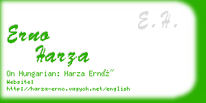 erno harza business card